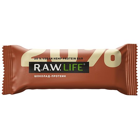 Батончик R.A.W.LIFE орехово-фруктовый шоколад-протеин 50г