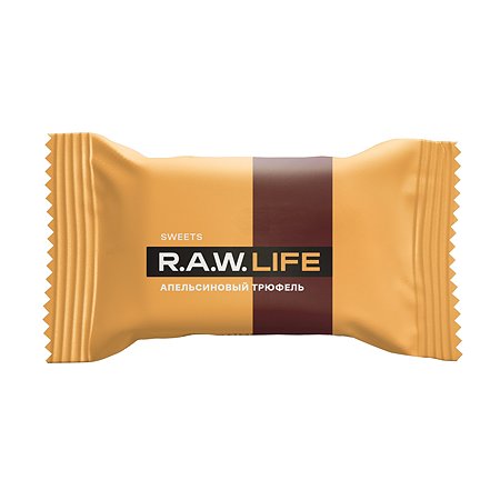 Конфета R.A.W.LIFE Sweets апельсиновый трюфель 18г