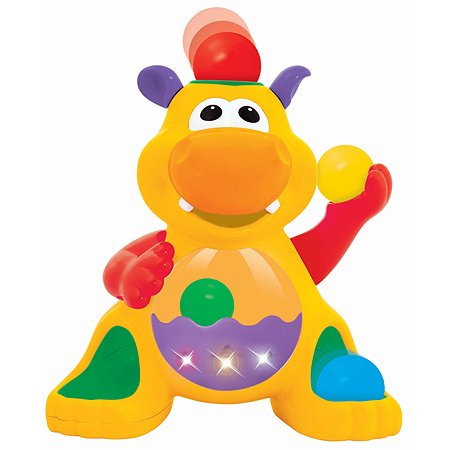 Игрушка развивающая Kiddieland Забавный бегемот с шарами 049890 - фото 2