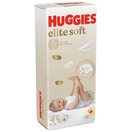 Подгузники Huggies Elite Soft 4 8-14кг 54шт - фото 2