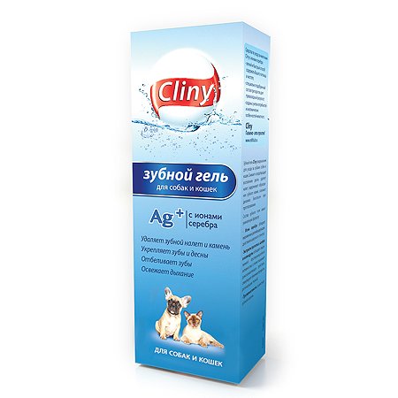 Гель зубной гель для кошек и собак Cliny 75мл 53260