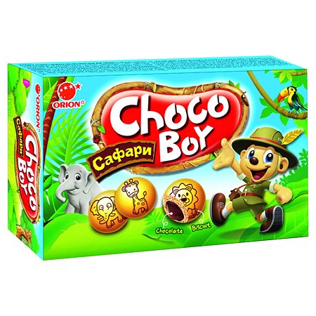 Печенье CHOCO-BOY Safari с молочным шоколадом 45г