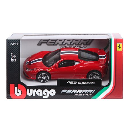 Машина BBurago 1:43 Ferrari 458 Speciale 18-36025W - фото 2
