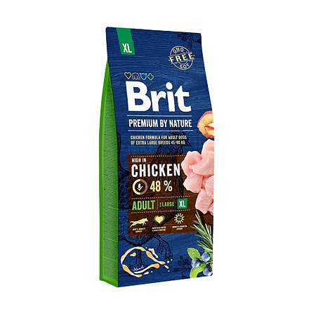 Корм для собак Brit Premium 15кг для гигантских пород курица