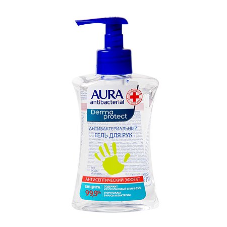 Гель для рук AURA Antibacterial Derma Protect 250мл
