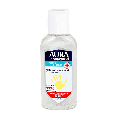 Гель для рук AURA Antibacterial Derma Protect Цитрус 100мл
