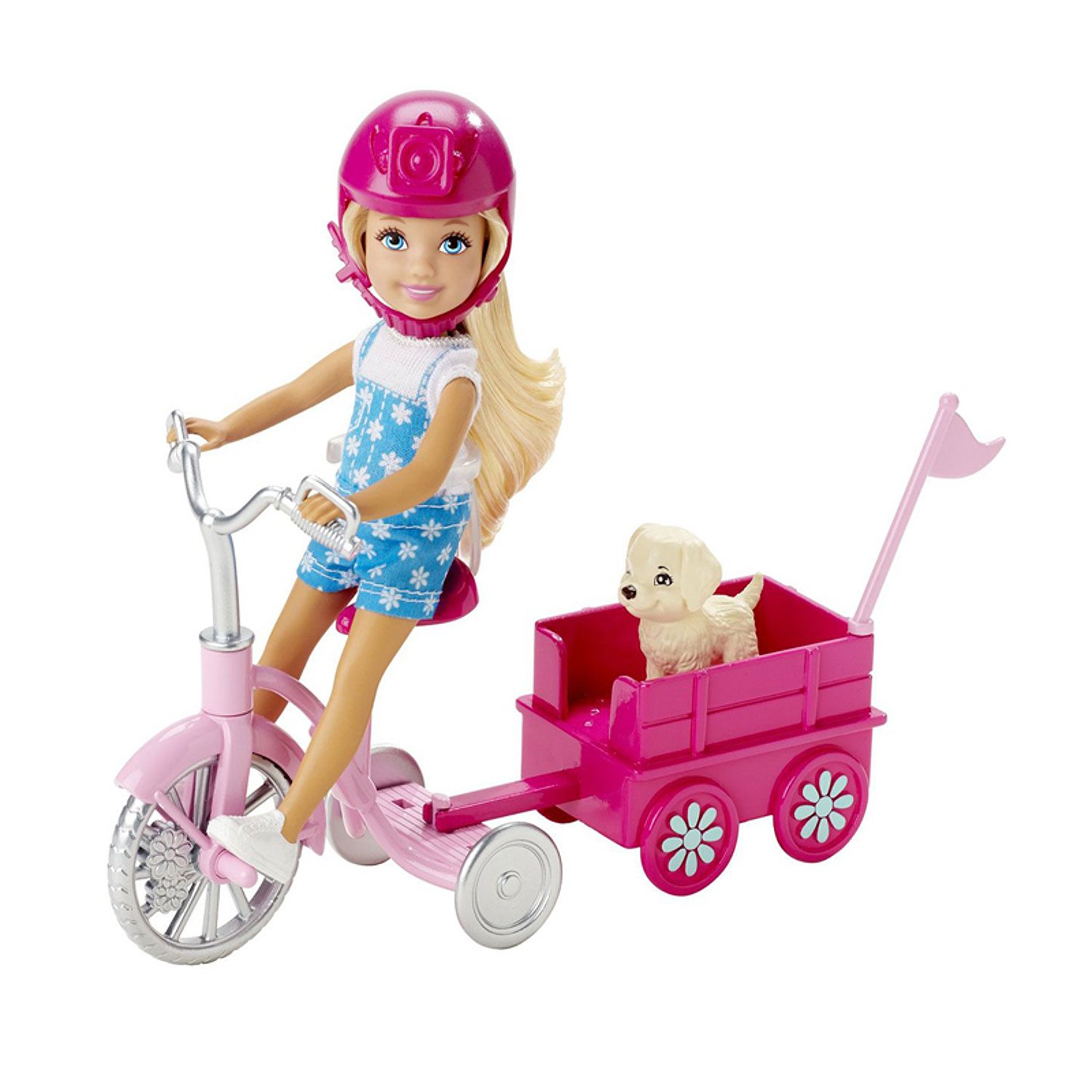 Барби и Челси на велосипеде