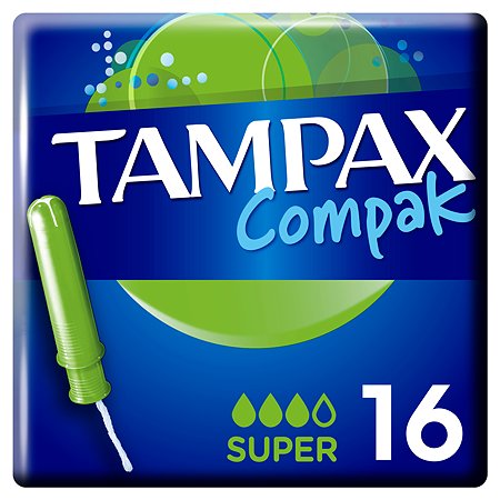 Тампоны Discreet Tampax Compak Super Duo 16шт