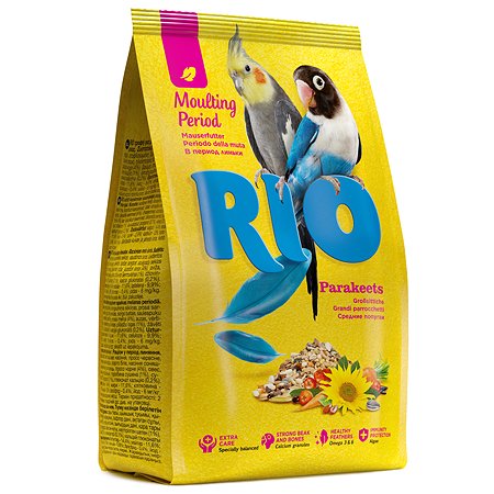 Корм для попугаев RIO средних в период линьки 1кг