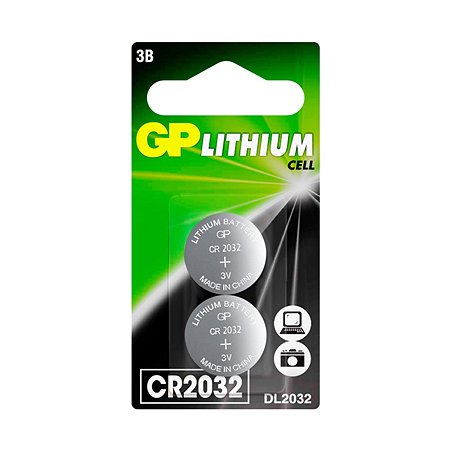 Батарейки GP CR2032-2CRU2 - фото 1