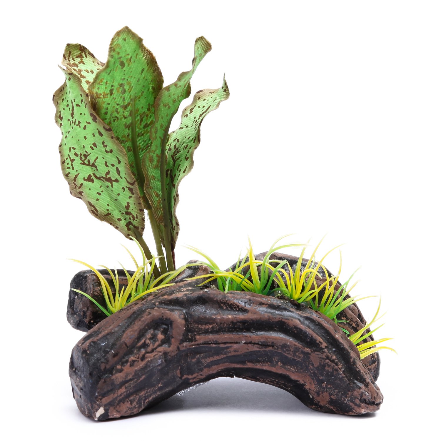 Распылитель PennPlax Растение на бревне Зеленый декоративный PS114 - фото 1