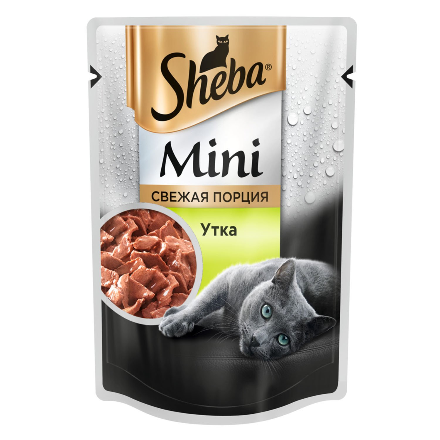 Корм влажный для кошек Sheba Mini 50г с уткой пауч - фото 1