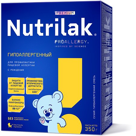 Смесь молочная Nutrilak гипоаллергенная 350г с 0месяцев