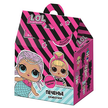 Печенье L.O.L. Surprise! Грибочки 42г+игрушка в непрозрачной упаковке (Сюрприз)