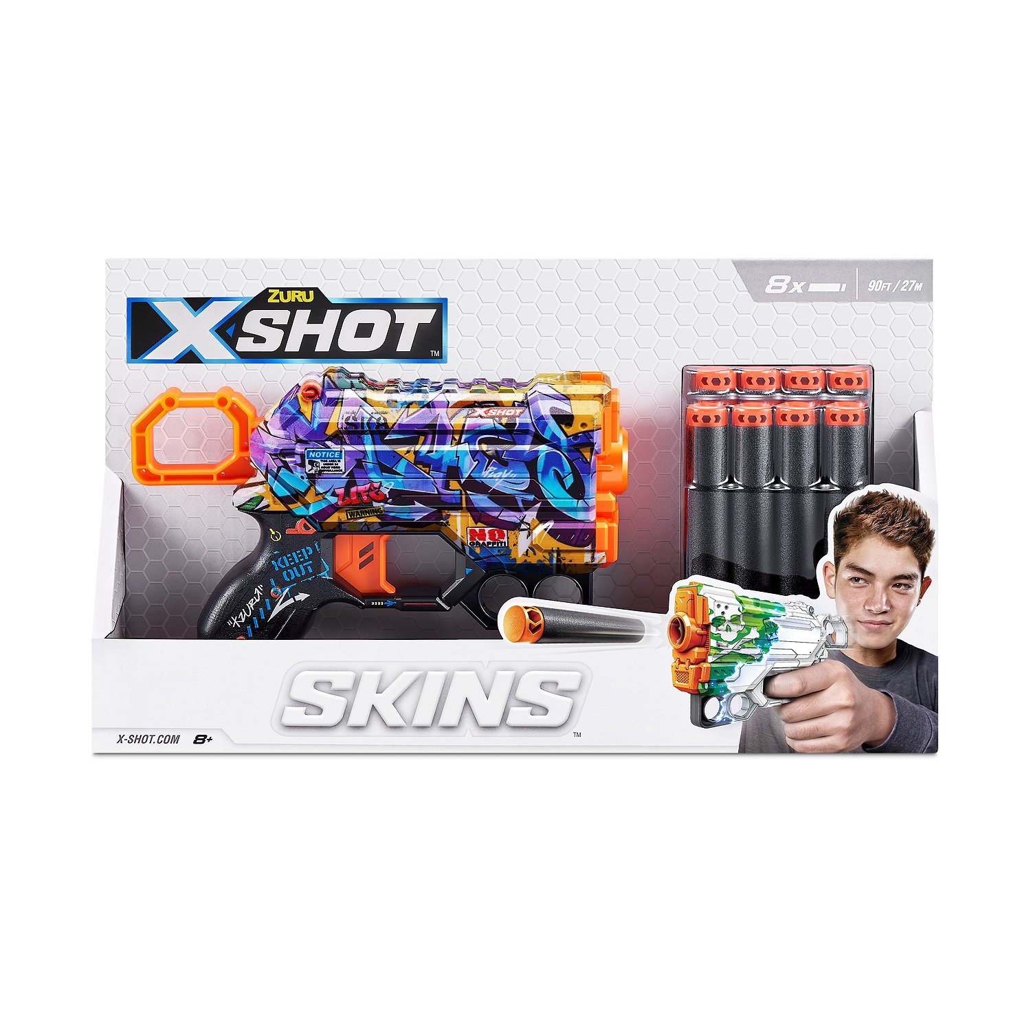 Набор для стрельбы X-SHOT  Скинс менейс в ассортименте 36515 - фото 50