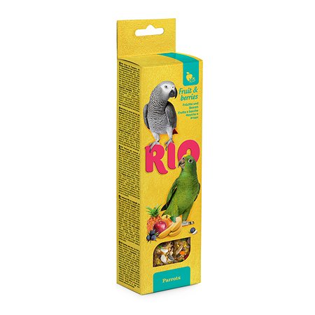 Лакомство для птиц RIO Палочки с фруктами и ягодами 2шт*75г