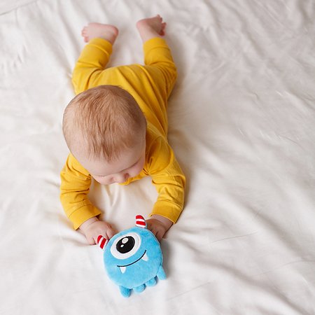 Игрушка-грелка Мякиши детская с вишнёвыми косточками Монстрик Упс для новорожденных - фото 3