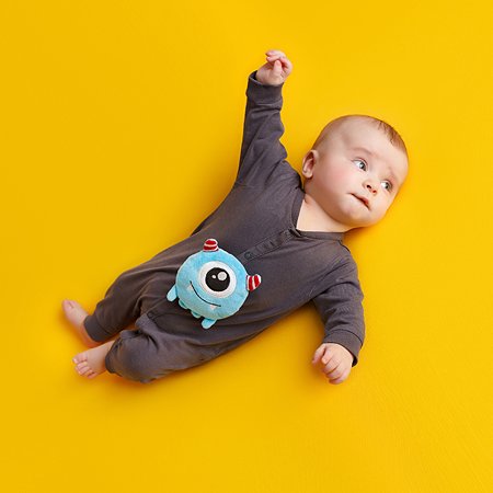 Игрушка-грелка Мякиши детская с вишнёвыми косточками Монстрик Упс для новорожденных - фото 5