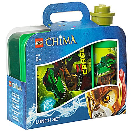 Ланчбокс LEGO Legends of Chima зеленый+бутылка 4059ChG