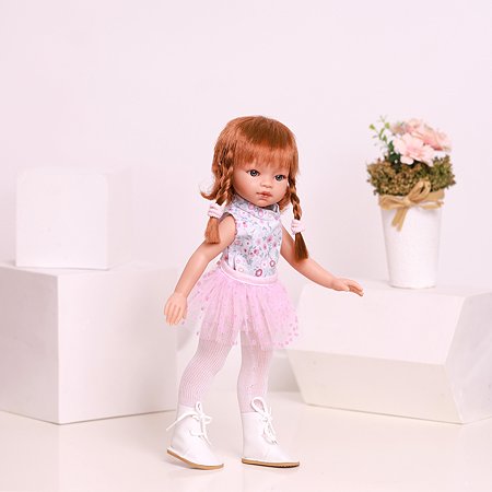 Кукла девочка Antonio Juan Эльвира в розовом 33 см виниловая - фото 7