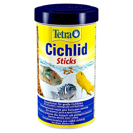 Корм для рыб Tetra Cichlid Sticks всех видов цихлид в палочках 500мл