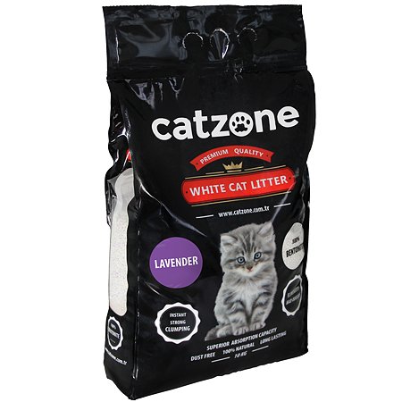 Наполнитель для кошек Catzone комкующийся лаванда 10кг