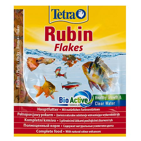 Корм для рыб Tetra Rubin всех видов для улучшения окраса хлопья 12г