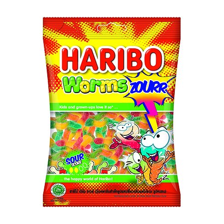 Мармелад жевательный HARIBO Worms zourr Червячки с кислинкой 80г