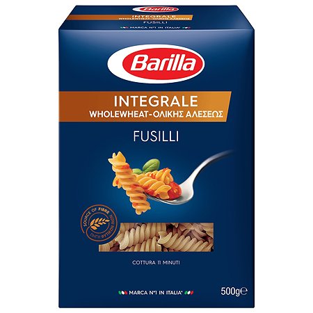 Изделия макаронные Barilla Фузилли Интеграле цельнозерновые 500г