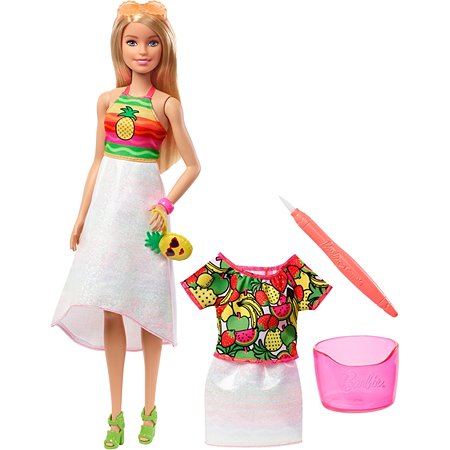 Кукла Barbie Крайола Радужный фруктовый сюрприз 1 GBK18 - фото 1