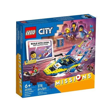 Конс труктор LEGO City Water Police Detective Missions 60355