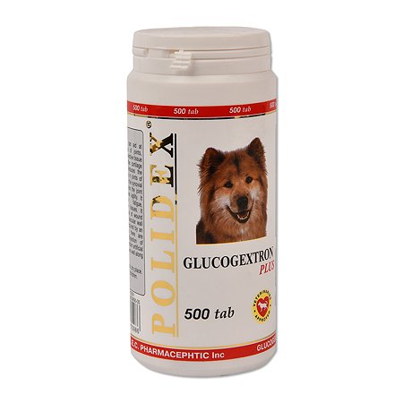 Витамины для собак Polidex Глюкогестрон плюс 500таблеток