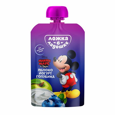 Пюре Disney Микки Маус и друзья яблоко-голубика-йогурт 100г с 9месяцев в ассортименте - фото 6