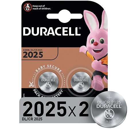 Батарейки Duracell 2025 3V 2шт - фото 1