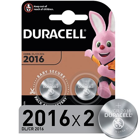 Батарейки Duracell 2016 3V 2шт - фото 1
