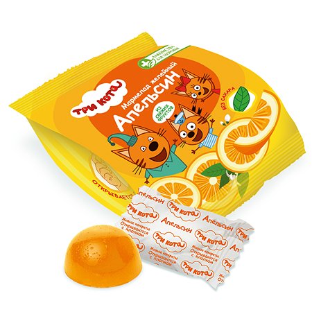 Мармелад Лакомства для здоровья Три кота желейный апельсин 35г