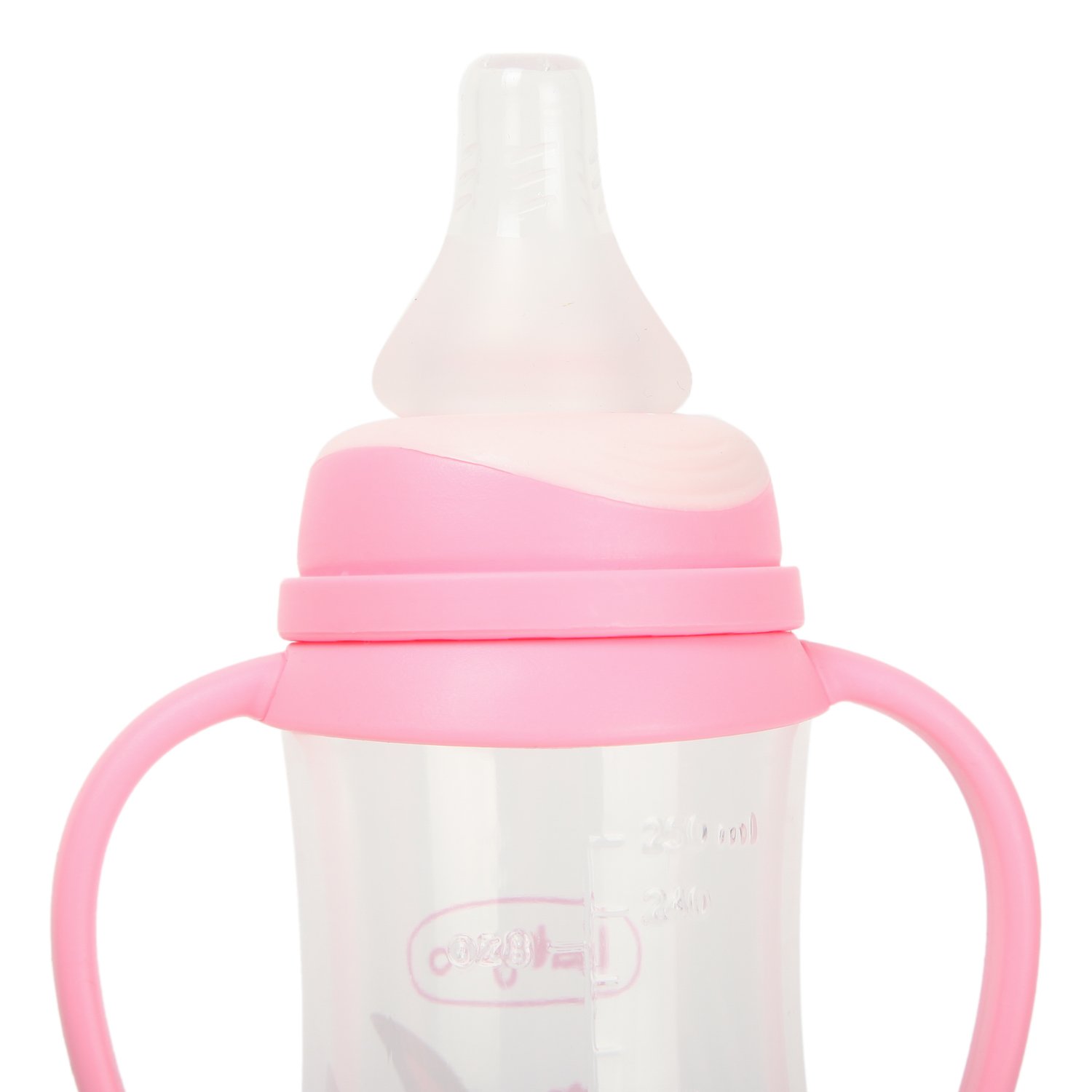 Бутылочка BabyGo с ручками 250мл Pink Z-001B - фото 4
