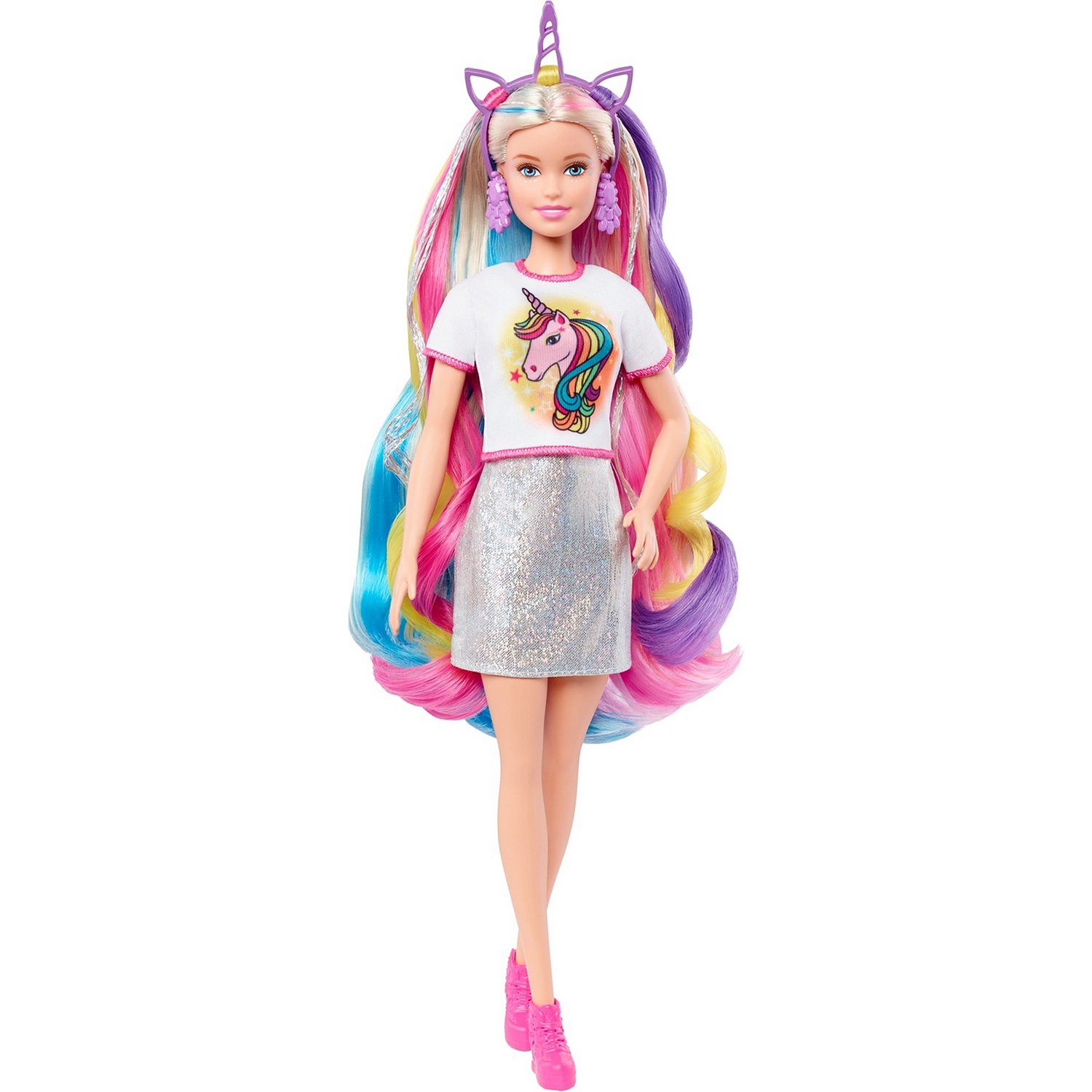 Кукла Barbie Радужные волосы GHN04 - фото 3