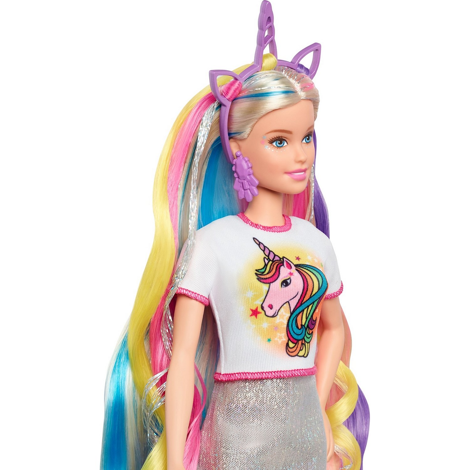 Кукла Barbie Радужные волосы GHN04 - фото 6