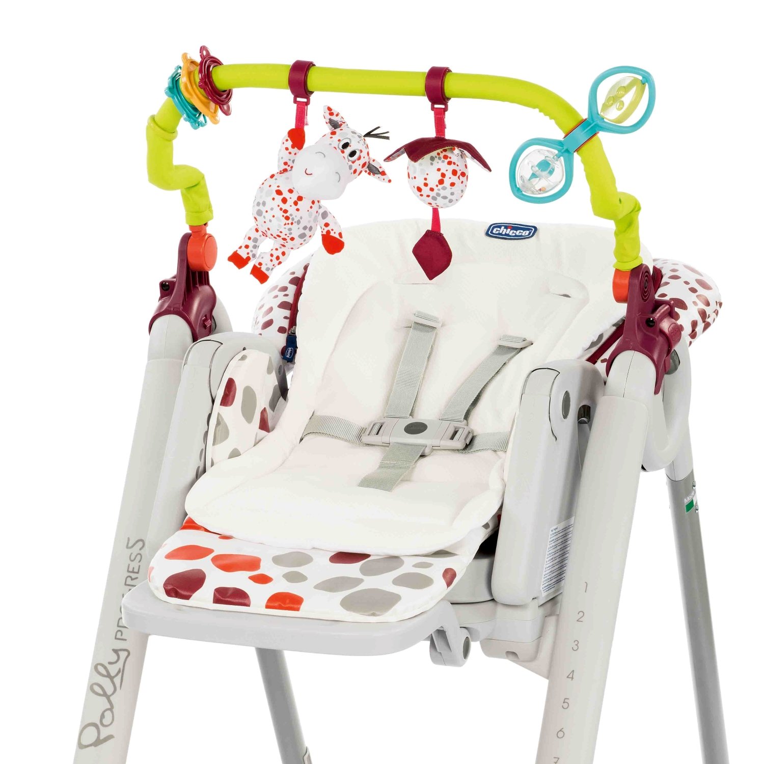 Комплект для стульчика Chicco Polly progres5 с игрушками и вкладышем