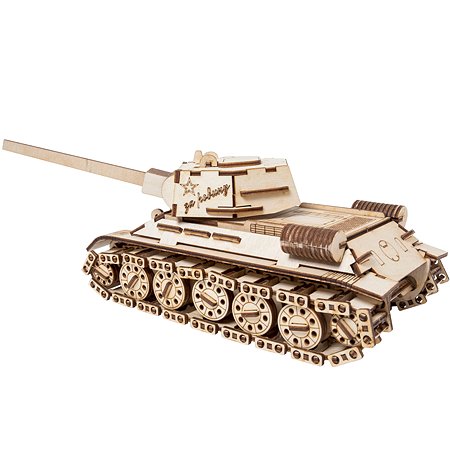 Сборная модель ГРАТ Деревянный Танк Т-34-76