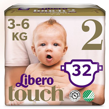 Подгузники Libero Touch 2 3-6-кг 32шт