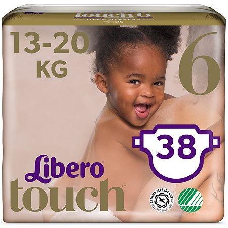 Подгузники Libero Touch 6 13-20кг 38шт