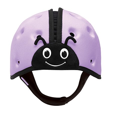Шапка-шлем SafeheadBABY для защиты головы. Божья коровка. Цвет: фиолетовый