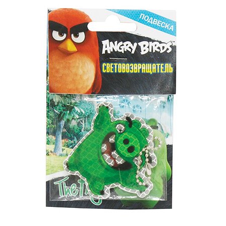 Пешеходный светоотражатель 1TOY Angry Birds  (зеленый)