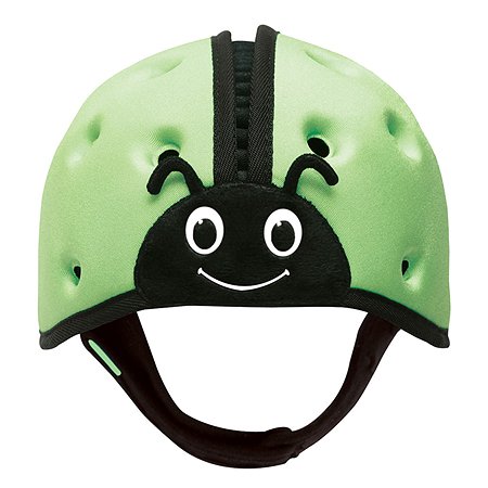 Шапка-шлем SafeheadBABY для защиты головы. Божья коровка. Цвет: зелёный