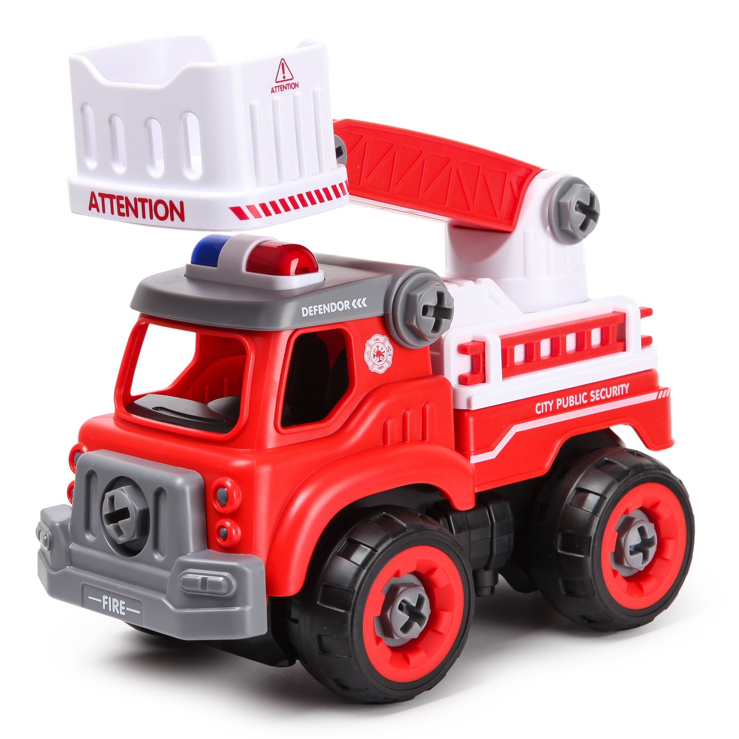Модель сборная Mobicaro Пожарная машина с шуруповертом-двигателем 7128672 - фото 3