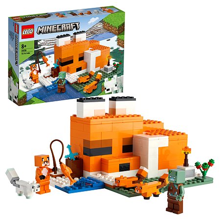 Конструктор LEGO Minecraft Лисья хижина 21178