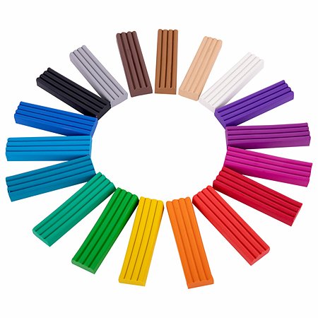 Пластилин классический Юнландия для лепки набор для детей 18 цветов - фото 4