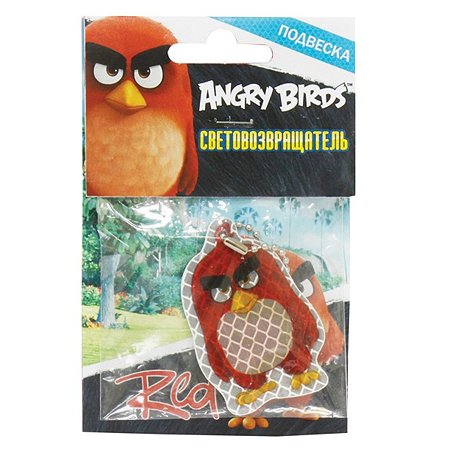 Пешеходный светоотражатель 1TOY Angry Birds (красный)